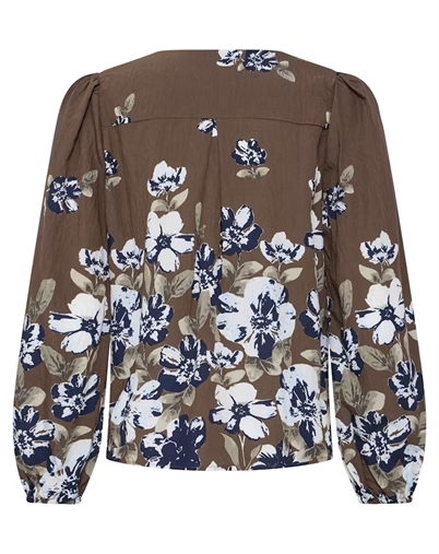 Fransa - FRCarrie Bluse - Petal Poise Raindrum